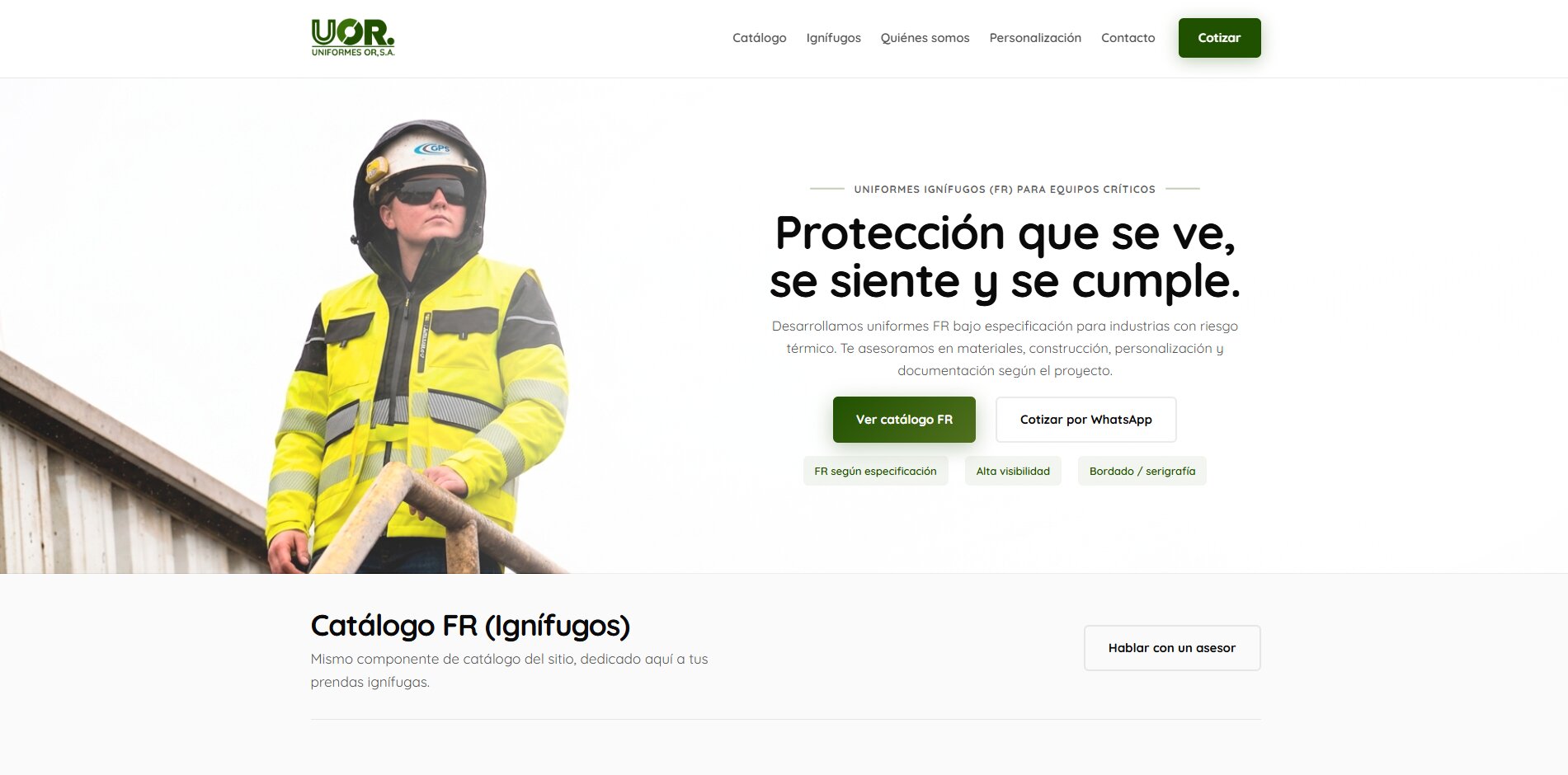 Uniformes OR